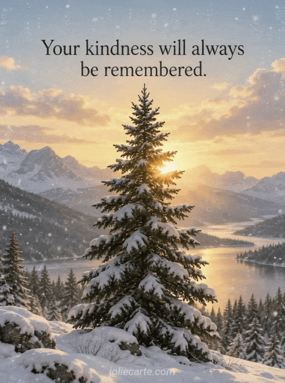 Your kindness will always be remembered. - GIF