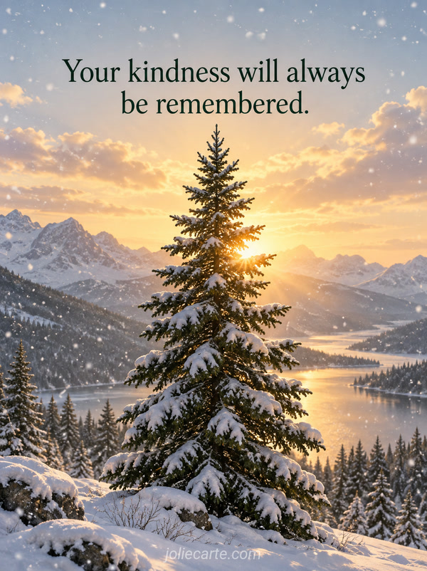 Your kindness will always be remembered. - Image