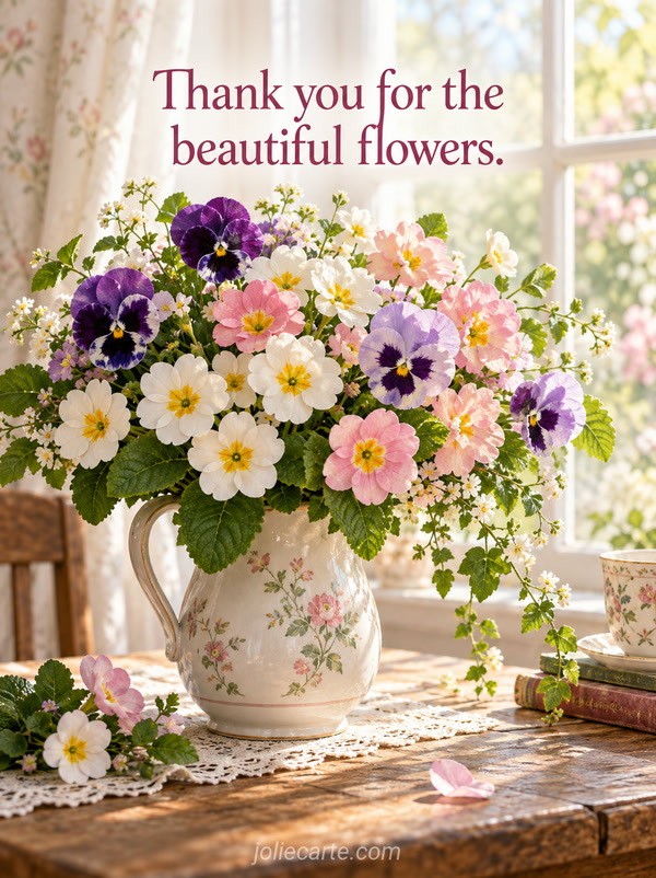 Thank you for the beautiful flowers. - Image