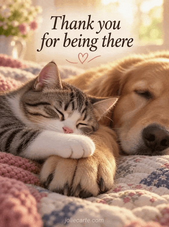 Thank you for being there - GIF