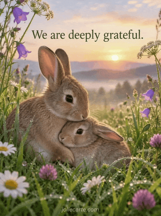 We are deeply grateful. - GIF