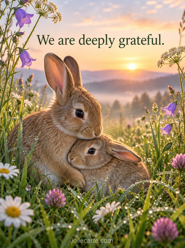 We are deeply grateful. - Image