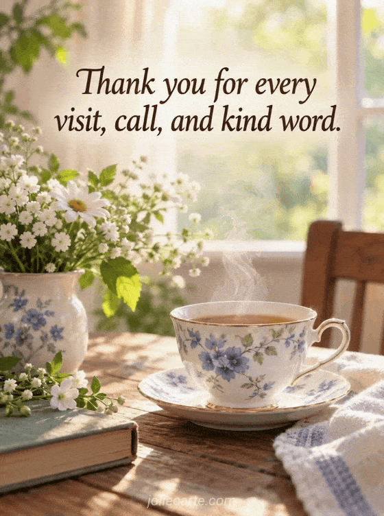 Thank you for every visit, call, and kind word. - GIF