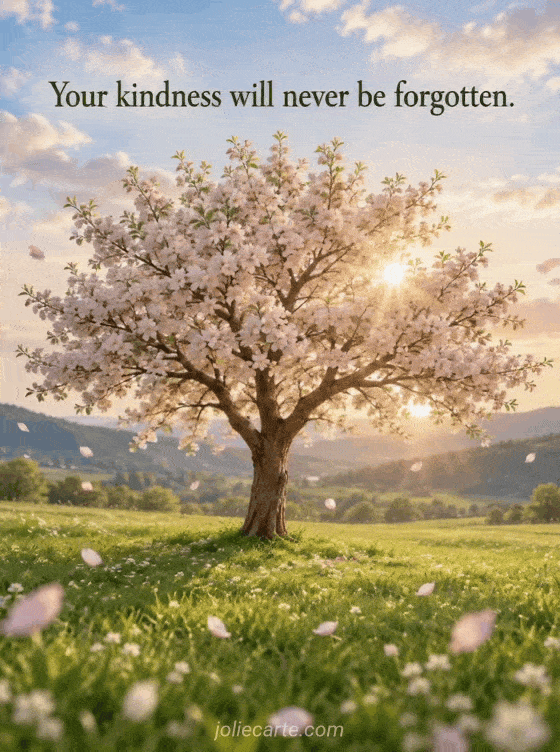 Your kindness will never be forgotten. - GIF