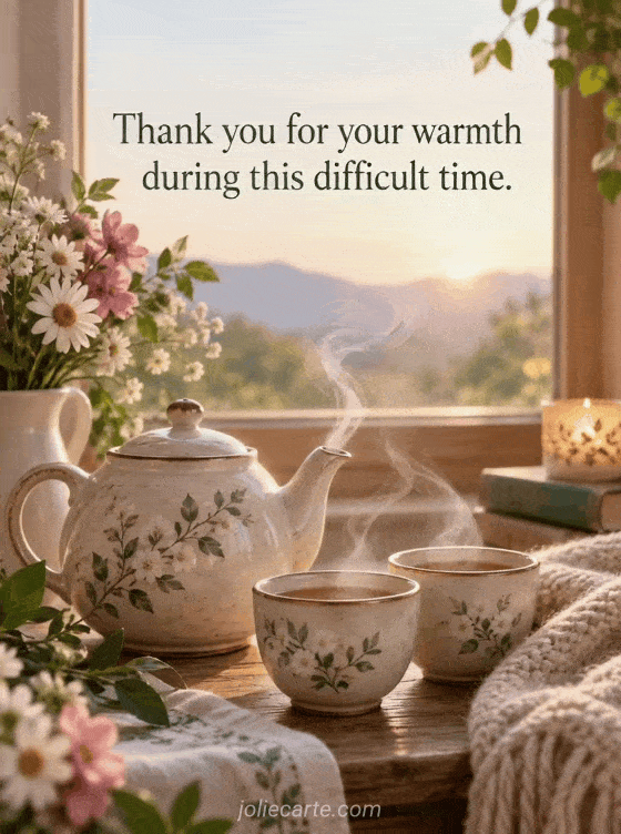 Thank you for your warmth during this difficult time. - GIF