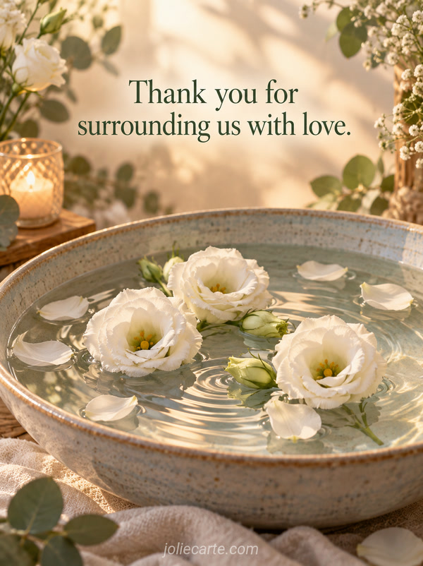 Thank you for surrounding us with love. - Image