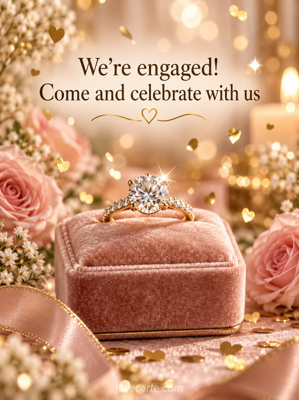 We're engaged! Come and celebrate with us - Image