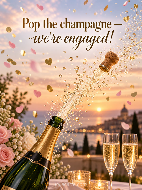 Pop the champagne — we're engaged! - Image