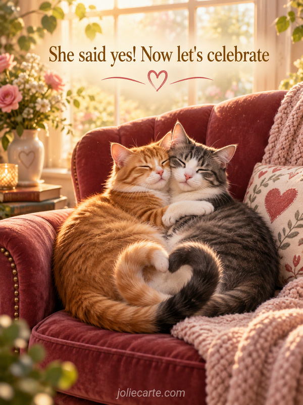She said yes! Now let's celebrate - Image