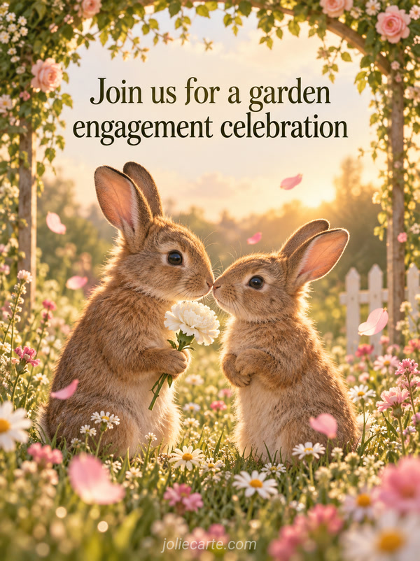 Join us for a garden engagement celebration - Image