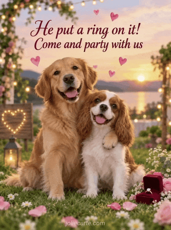 He put a ring on it! Come and party with us - GIF