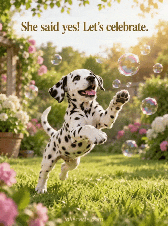 She said yes! Let's celebrate. - GIF