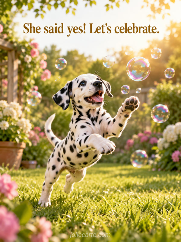 She said yes! Let's celebrate. - Image