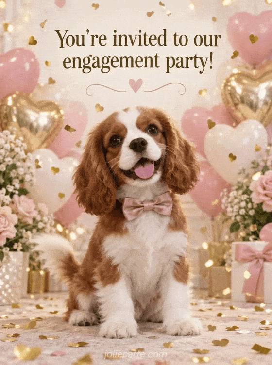 You're invited to our engagement party! - GIF