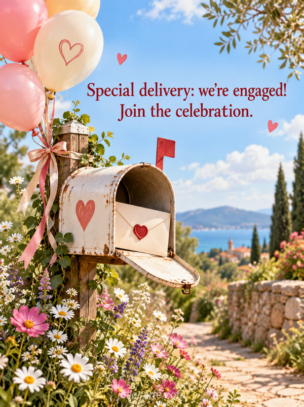 Special delivery: we're engaged! Join the celebration. - Image
