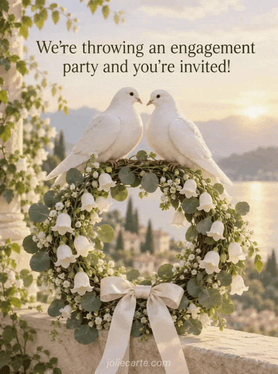 We're throwing an engagement party and you're invited! - GIF