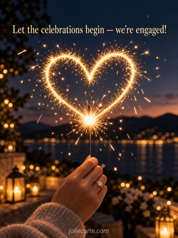 Let the celebrations begin — we're engaged! - Image