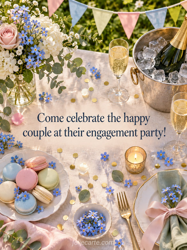 Come celebrate the happy couple at their engagement party! - Image