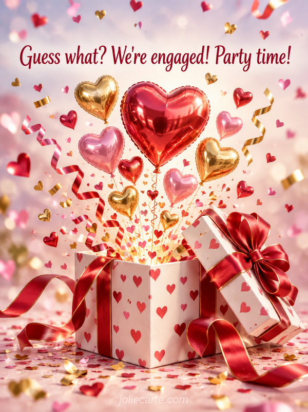 Guess what? We're engaged! Party time! - Image