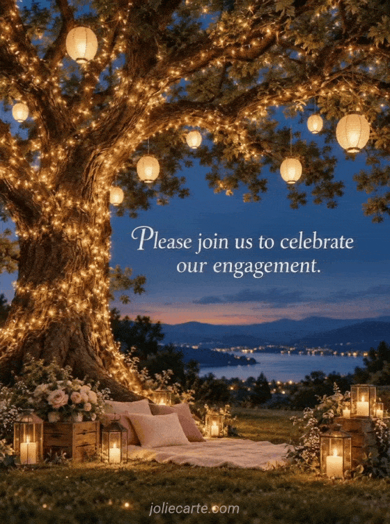 Please join us to celebrate our engagement. - GIF