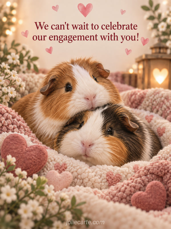 We can't wait to celebrate our engagement with you! - Image