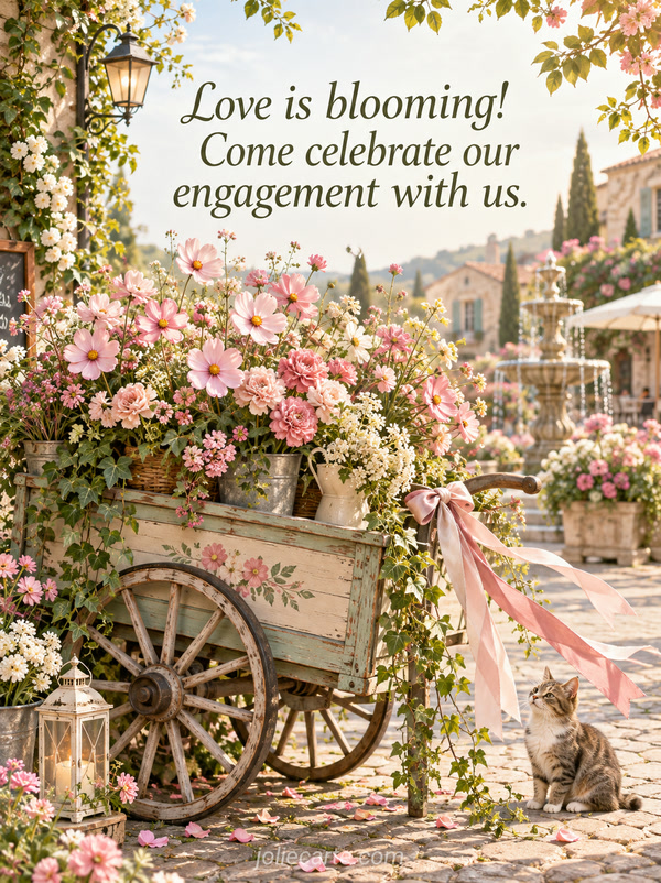Love is blooming! Come celebrate our engagement with us. - Image