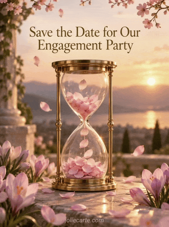 Save the Date for Our Engagement Party - GIF
