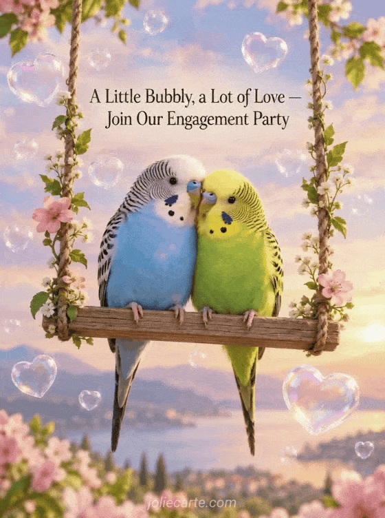 A Little Bubbly, a Lot of Love — Join Our Engagement Party - GIF