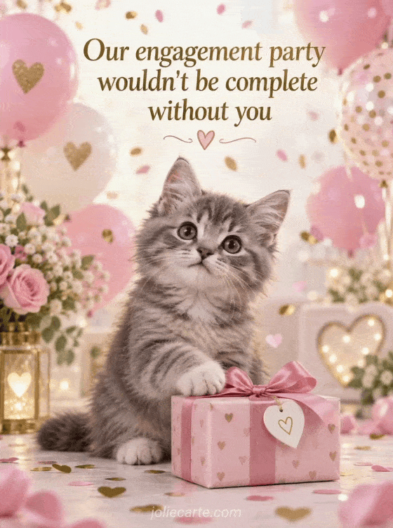 Our engagement party wouldn't be complete without you - GIF
