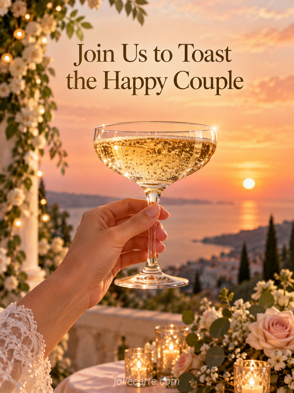 Join Us to Toast the Happy Couple - Image