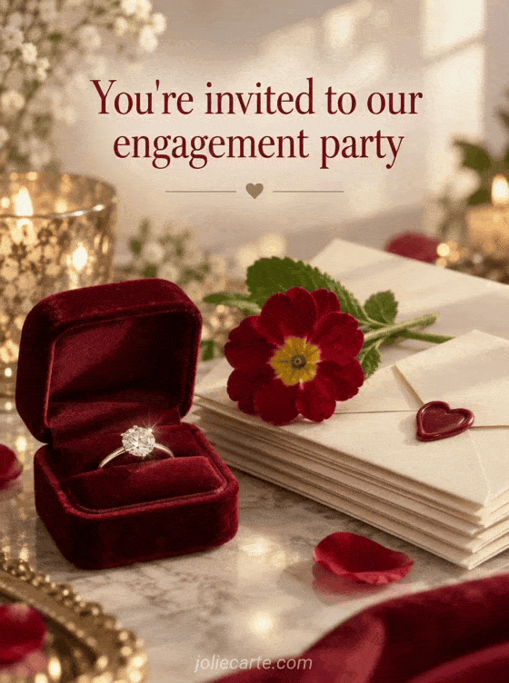 You're invited to our engagement party - GIF