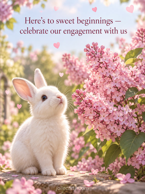 Here's to sweet beginnings — celebrate our engagement with us - Image