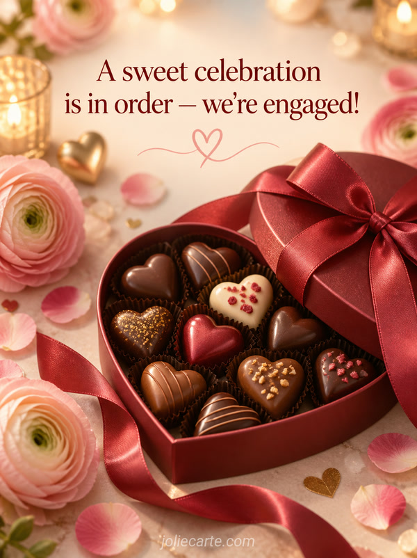 A sweet celebration is in order — we're engaged! - Image
