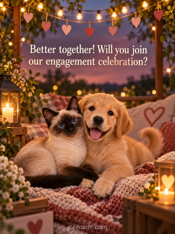 Better together! Will you join our engagement celebration? - Image
