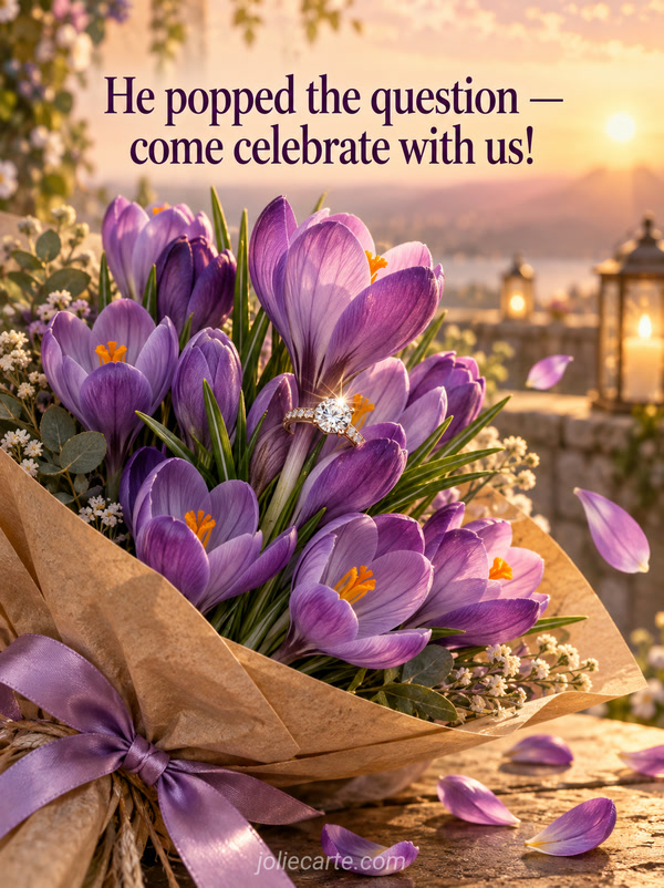 He popped the question — come celebrate with us! - Image