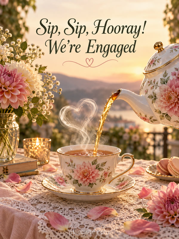 Sip, Sip, Hooray! We're Engaged - Image