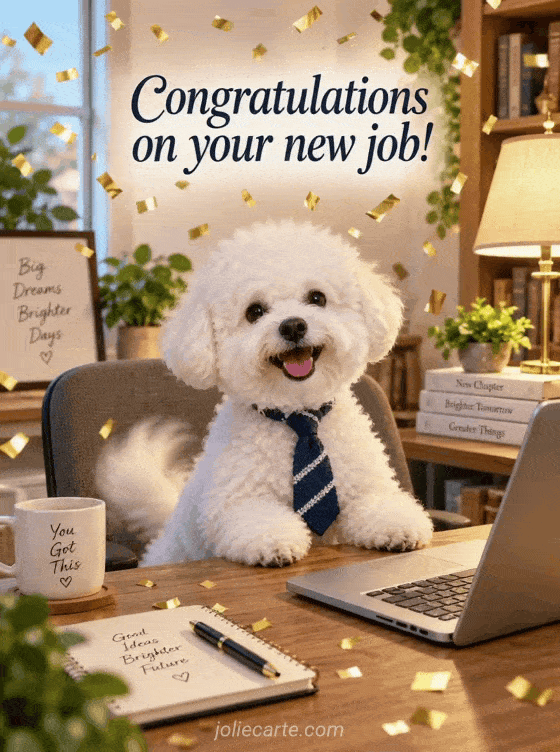 Congratulations on your new job! - GIF
