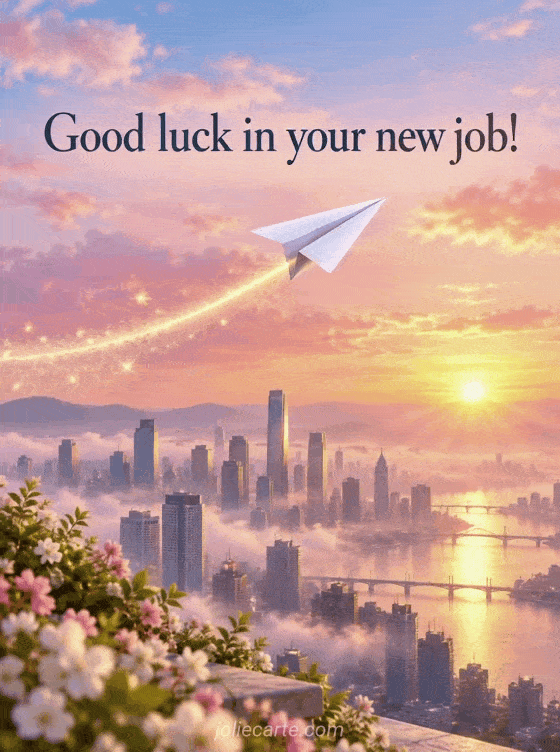 Good luck in your new job! - GIF
