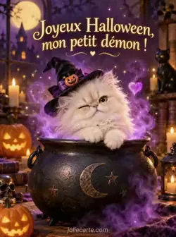 Le petit démon dans son chaudron