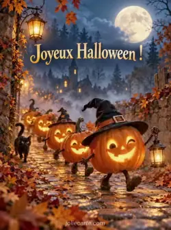 Le défilé des citrouilles souriantes
