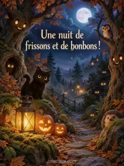 Frissons dans la forêt d'Halloween