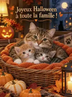 Halloween en famille avec les chats