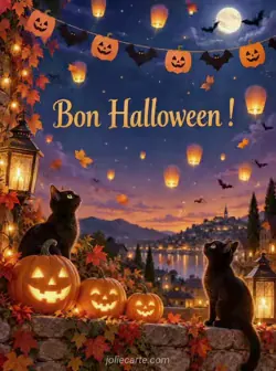 Guirlandes et lanternes d'Halloween
