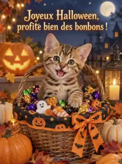 Le chaton et les bonbons
