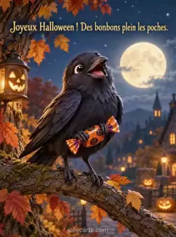 Le corbeau et son bonbon