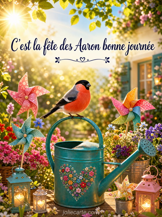 Carte bonne fête Aaron