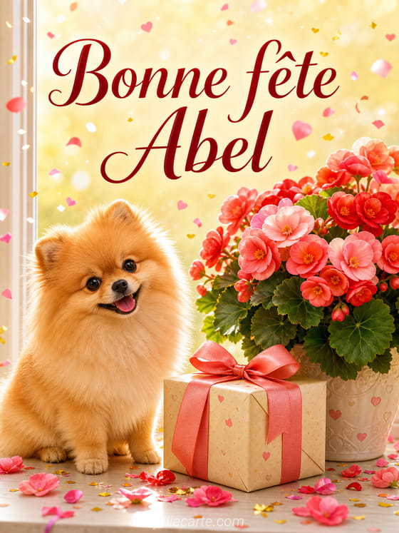 Carte bonne fête Abel