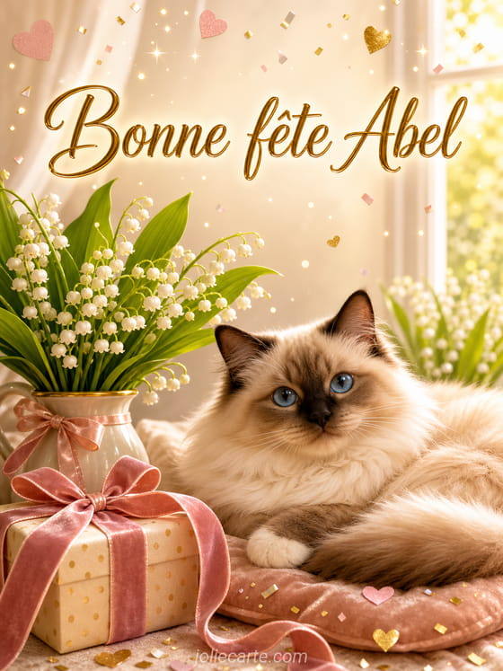 Carte bonne fête Abel