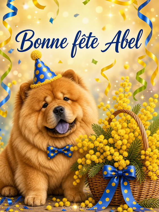 Carte bonne fête Abel