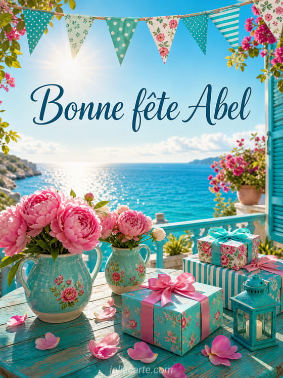 Carte bonne fête Abel